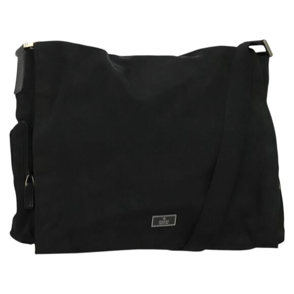 GUCCI Shoulder Bag Nylon Black 019 019 - Picture 1 of 16
